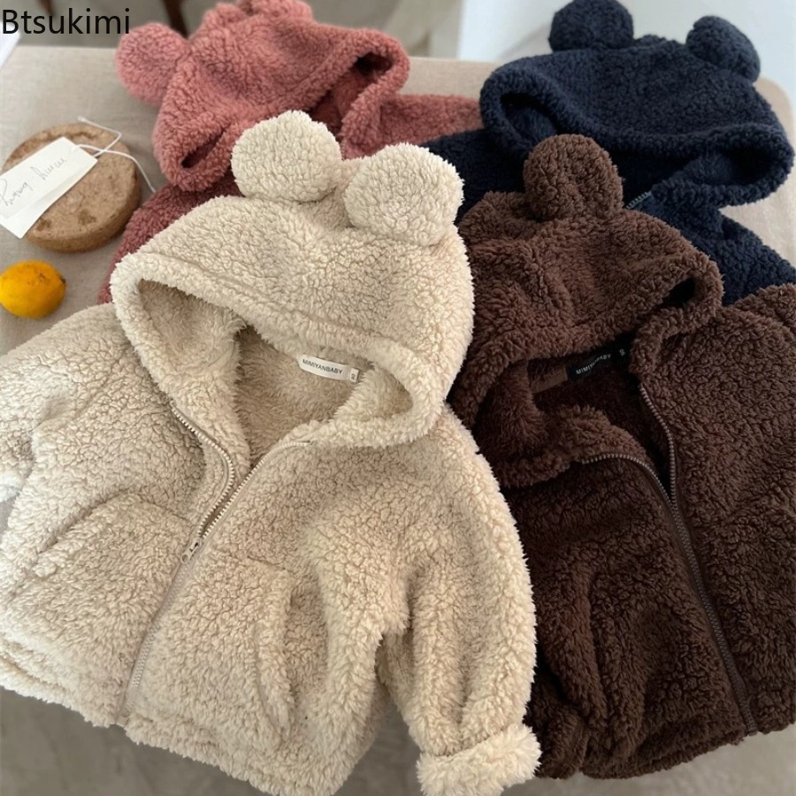 Knit Cardigan Infant - Zimowy płaszcz dziecięcy z długim rękawem,