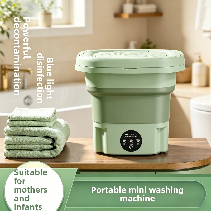 Baby Clothing Washing Machine - Przenośna Składana Mini Pralka z Wirówką,