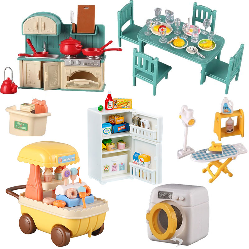 Baby Clothing Washing Machine - Zestaw mebli do domku dla lalek: