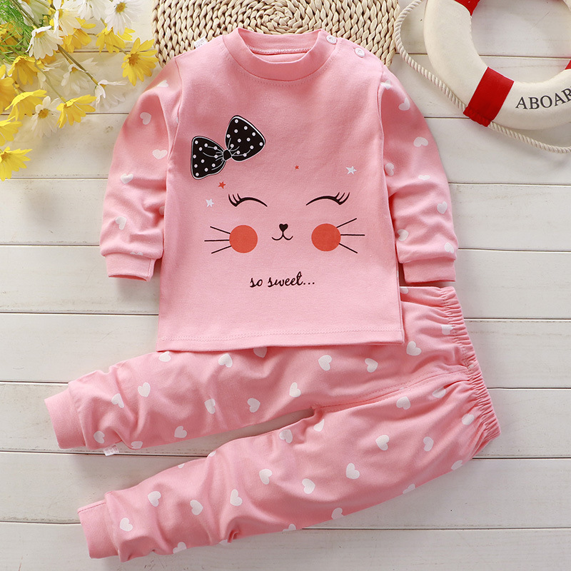 Baby Clothing For Sleep - Jesienna bielizna nocna piżamy dla dziewczynek