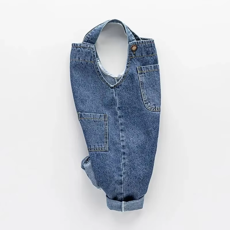 Baby Overall Denim - Wiosenne i jesienne nowe dziecięce ogrodniczki