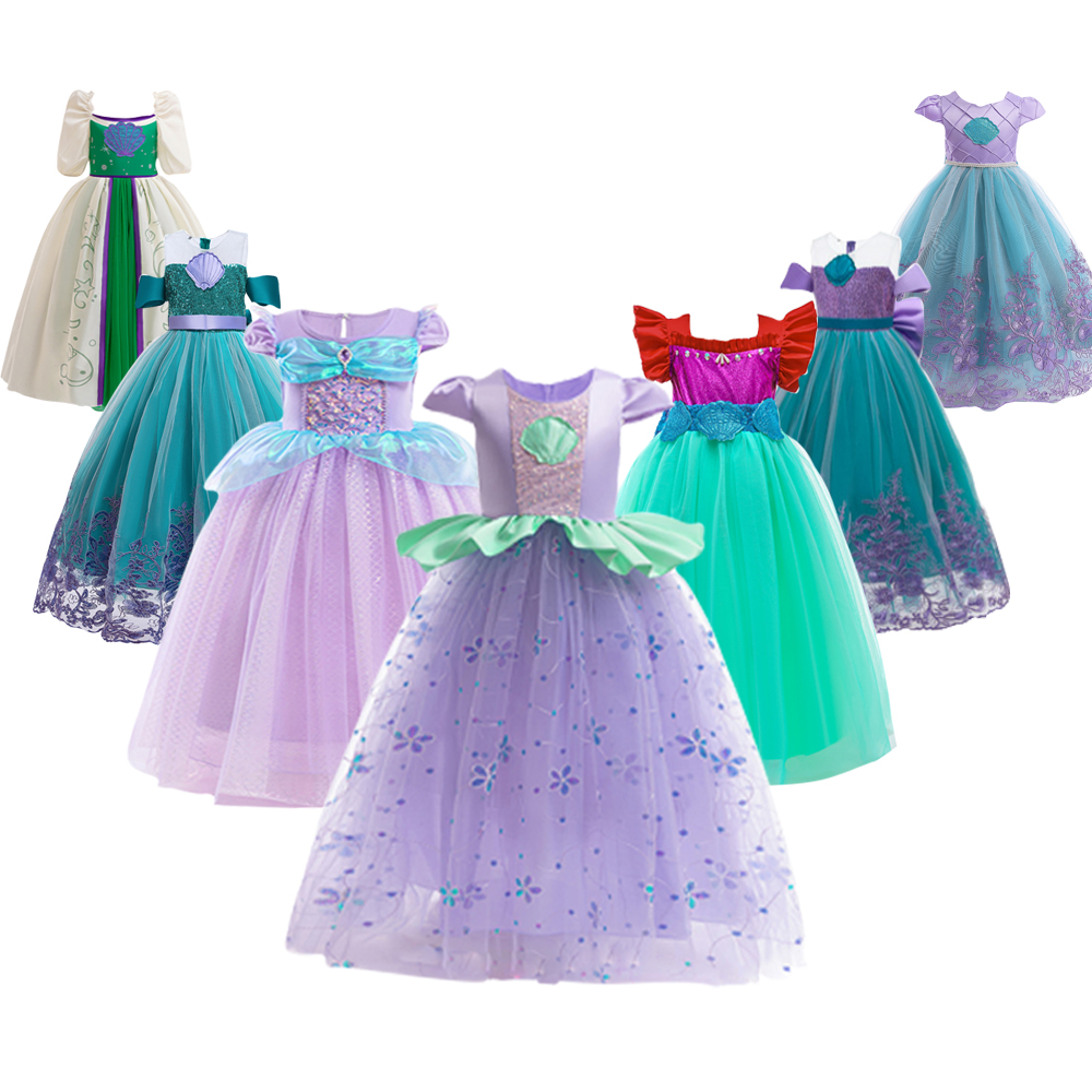 Baby Tutu Skirt - Mała syrenka Ariel kostiumy księżniczki młode