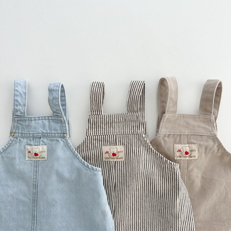 Baby Overall Denim - 2025 Wiosna Lato Dzieci Chłopiec Dżinsy