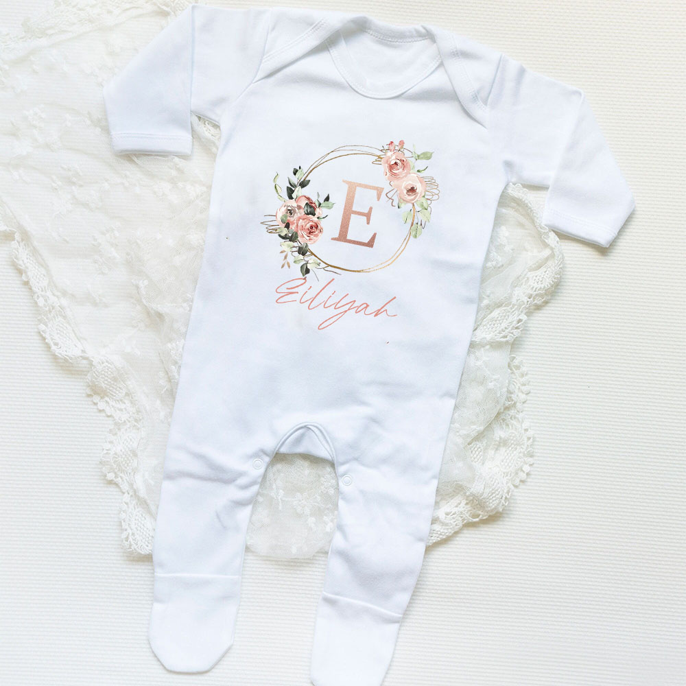 Baby Clothing Names - Spersonalizowany kombinezon do spania dla dziewczynki