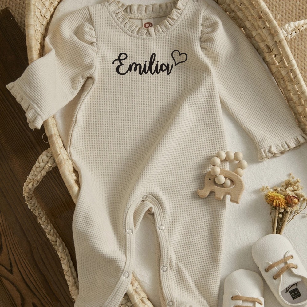 Baby Clothing Names - Spersonalizowany maluch noworodek niemowlę śpioszki dziewczęce