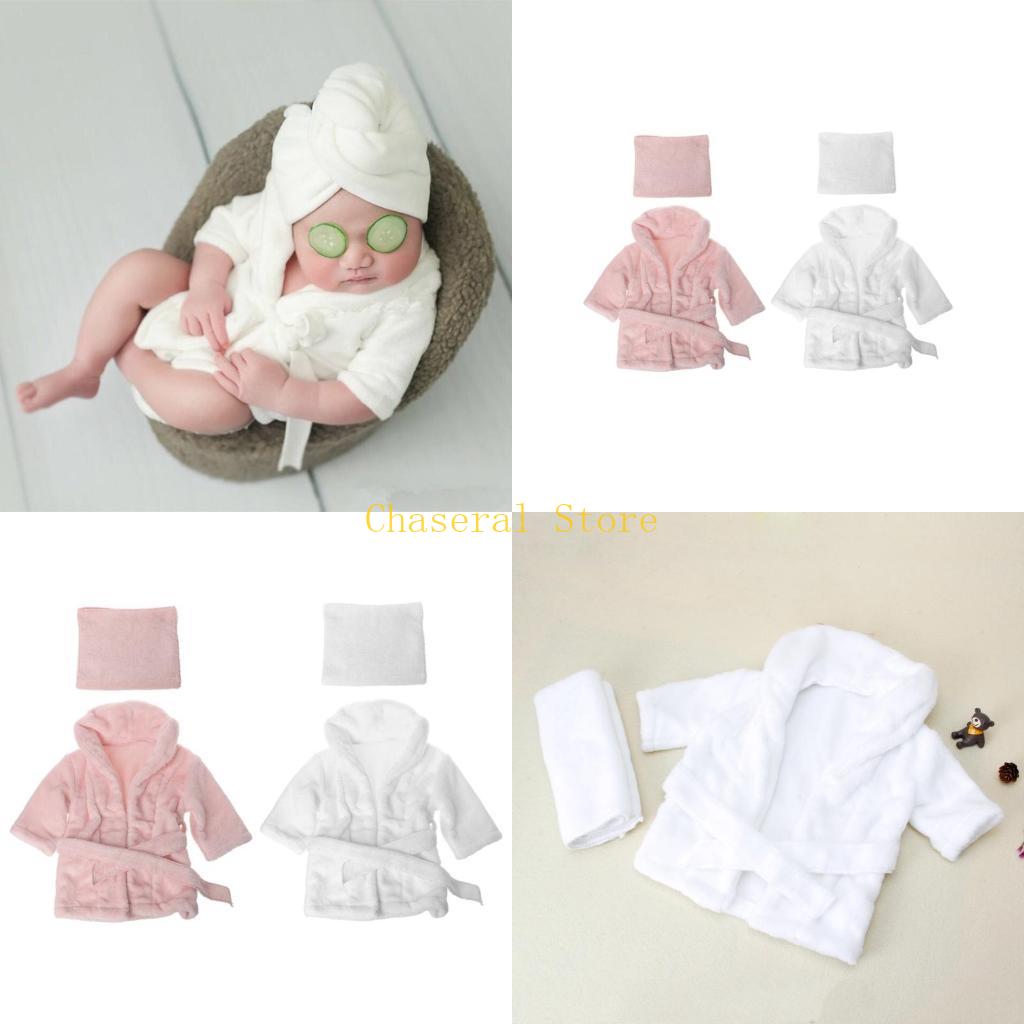 Baby Clothing Unisex - E7CE szlafroki dziecięce Ręcznik jednokolorowy Ciepłe