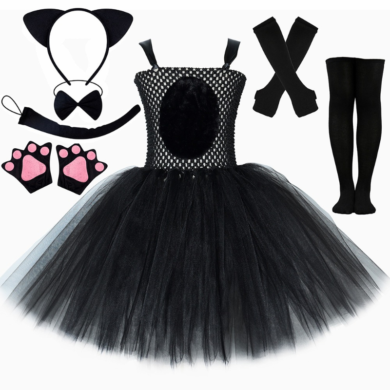 Baby Tutu Skirt - Strój dla dziewczynki Czarnej Pantery, sukienka