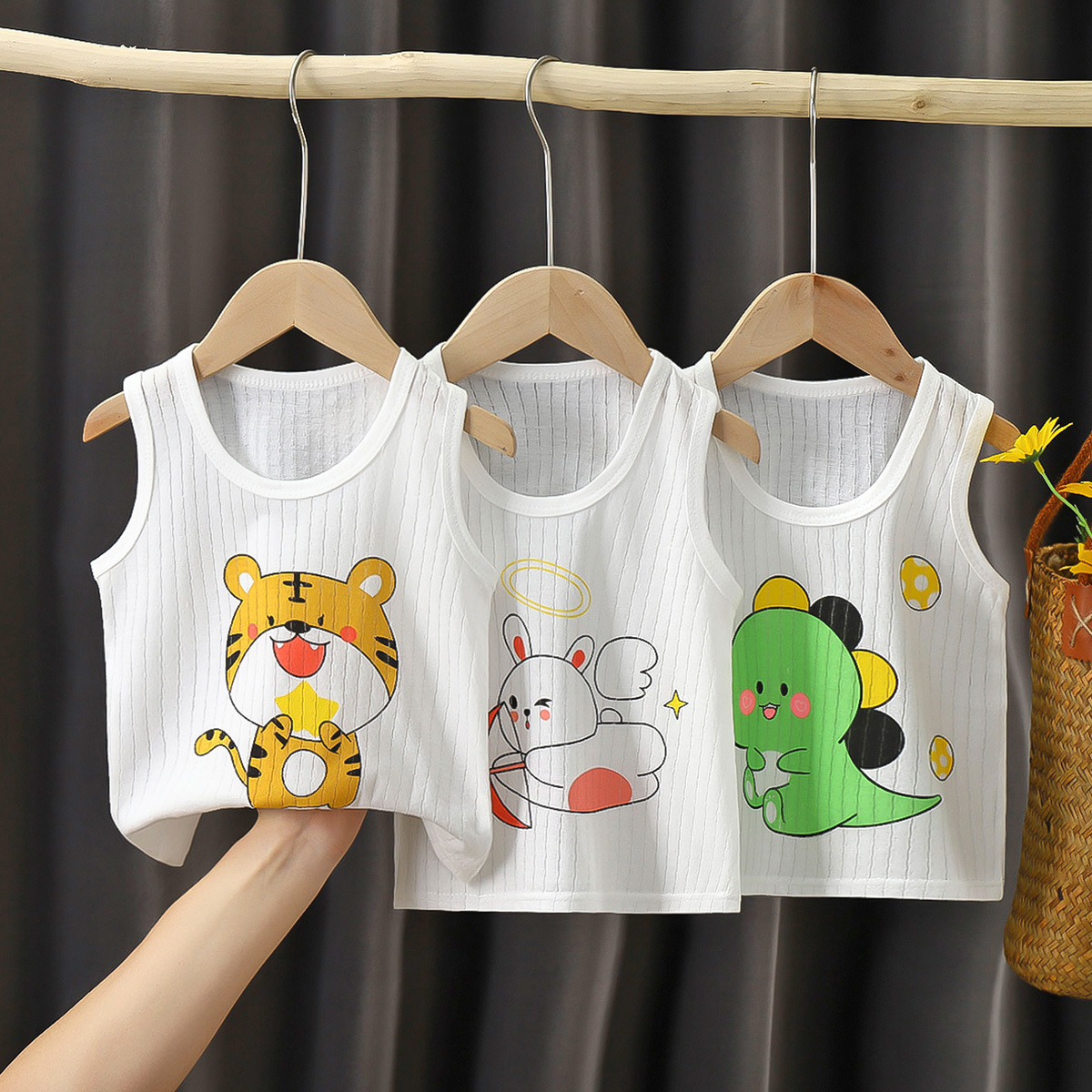 Baby X Clothing - Letnia kamizelka dziecięca dla dziewczynek, bawełniana