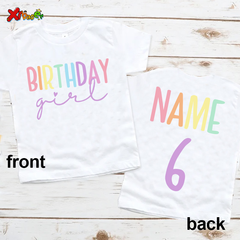 Baby Clothing Names - Koszulka urodzinowa stroje imprezowe dla dzieci