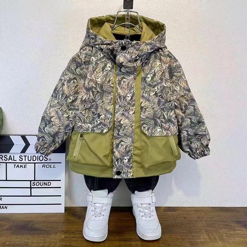 Baby X Clothing - Chłopięcy płaszcz wiosenny Modny dziecięcy top