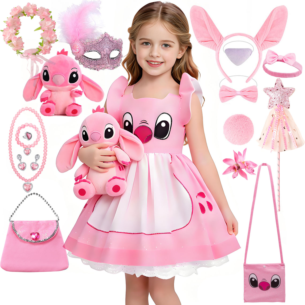 Baby Tutu Skirt - Sukienka Disney Lilo & Stitch Różowa