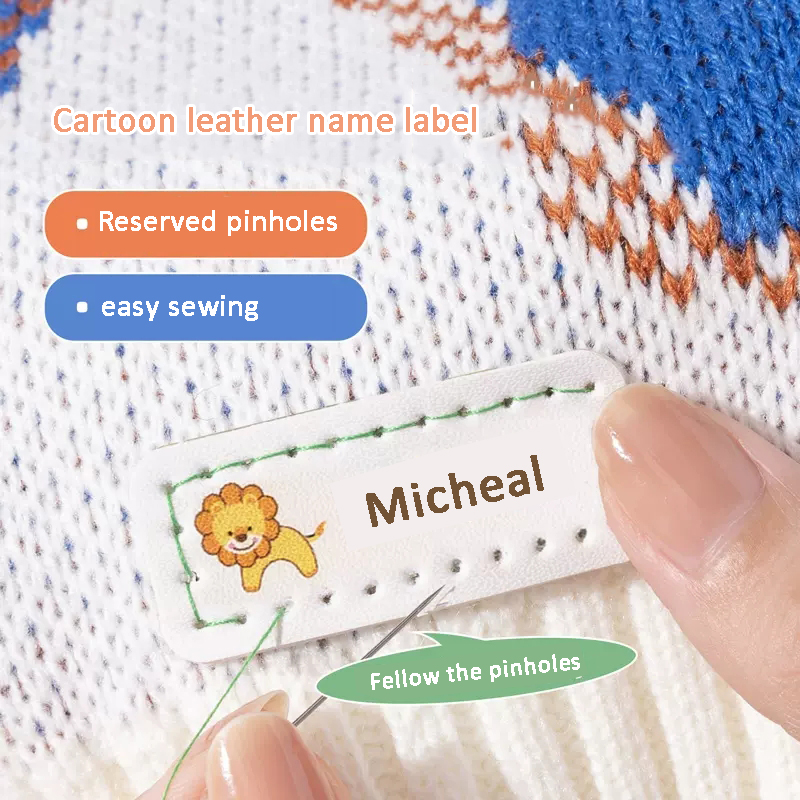 Spersonalizowane skórzane nakl – Baby Clothing Names recenzja i cena