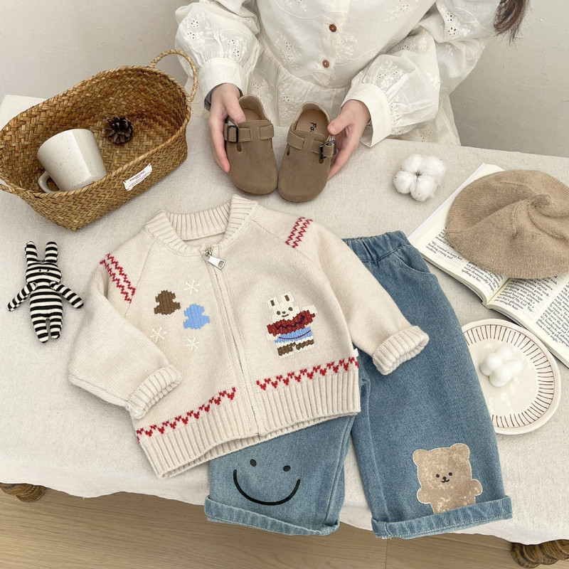 Sweter dla niemowląt, wczesna  – Knit Cardigan Infant recenzja i cena