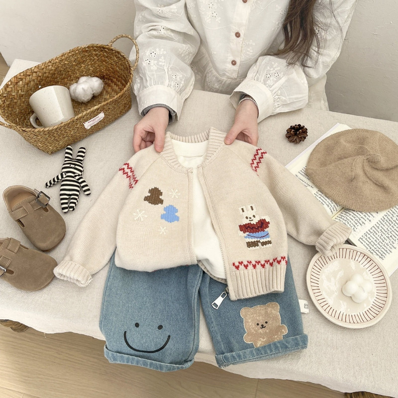 Sweter dla niemowląt, wczesna  – Knit Cardigan Infant recenzja i cena