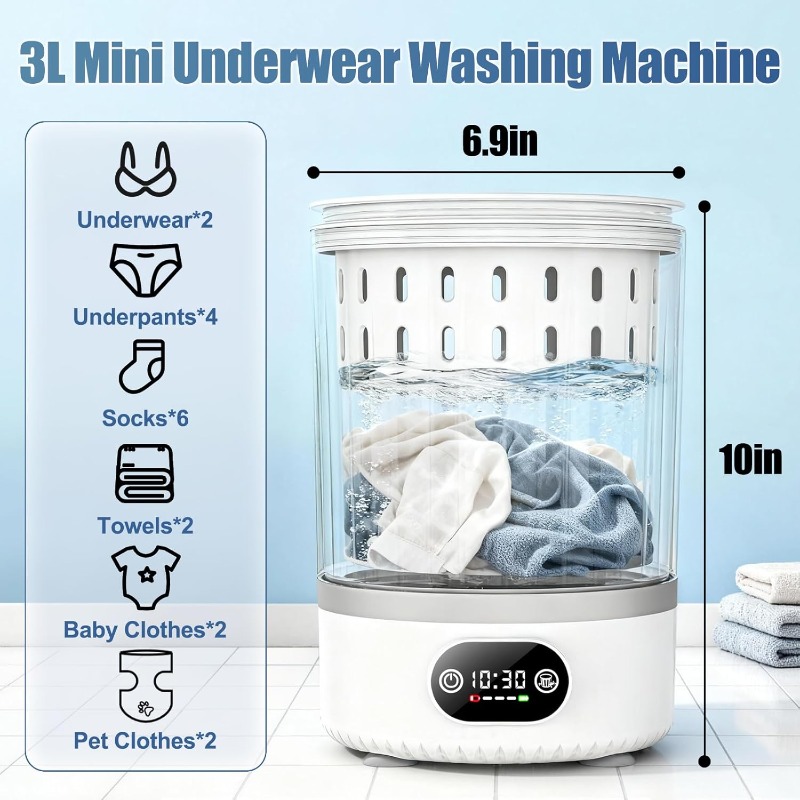 Mini pralka 3L, przenośna pral – Baby Clothing Washing Machine recenzja i cena