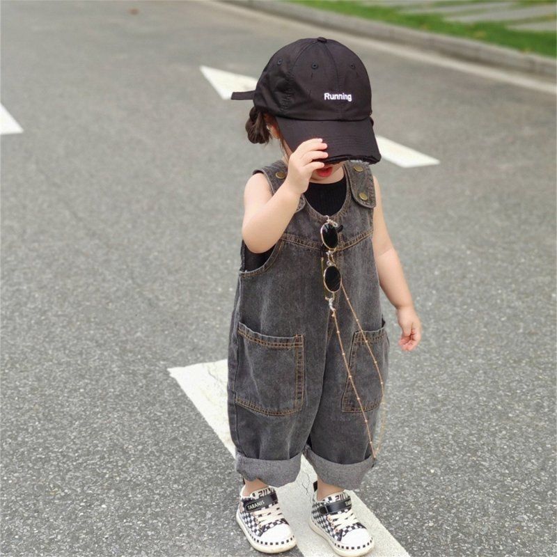 Dżinsy dziecięce 2-9 lat, kore – Baby Overall Denim recenzja i cena