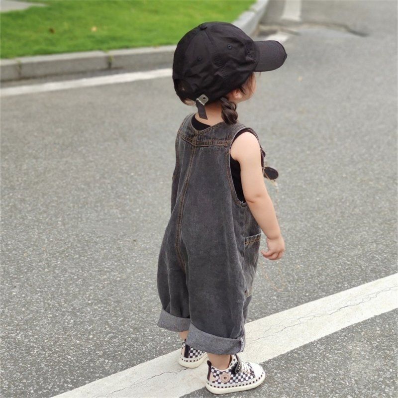 Dżinsy dziecięce 2-9 lat, kore – Baby Overall Denim recenzja i cena