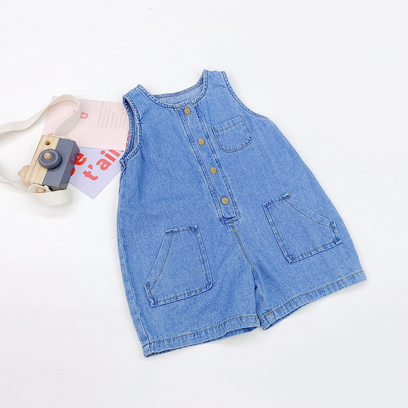 Letni kombinezon dżinsowy bez  – Baby Overall Denim recenzja i cena