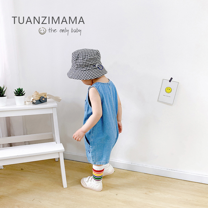 Letni kombinezon dżinsowy bez  – Baby Overall Denim recenzja i cena